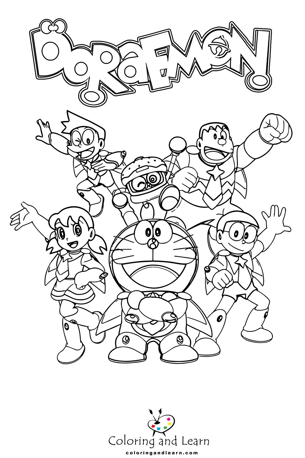 Doraemon coloring pages