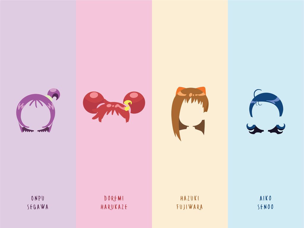 Minimalist magical doremi by cveronicadeviantart on deviantart magical girl anime magical dorãmi ojamajo doremi