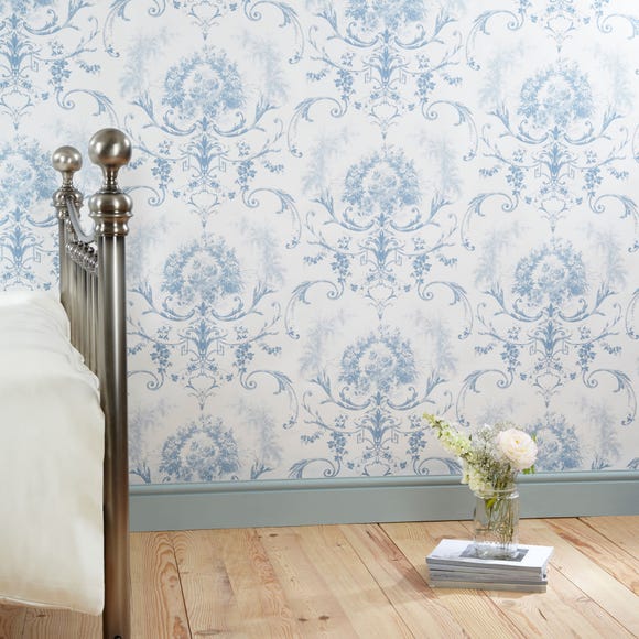 Dorma blue toile wallpaper