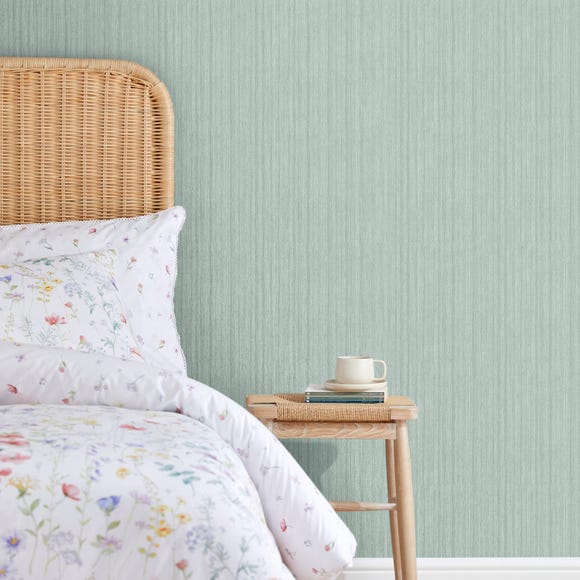 Dorma plain green grey wallpaper