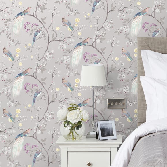 Dorma maiya grey wallpaper