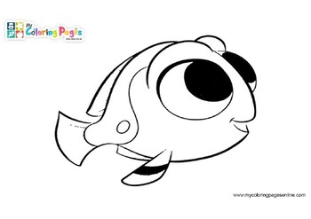 Online dory coloring pages for kids by the learning apps tpt