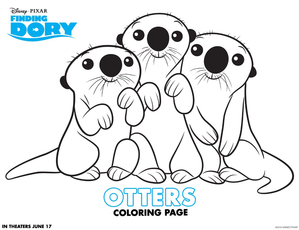 Finding dory coloring pages activity sheets findingdory haveyouseenher