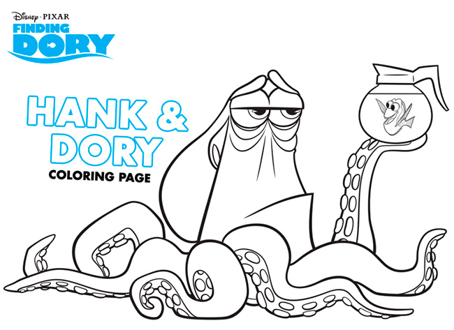 Finding dory coloring pages activities