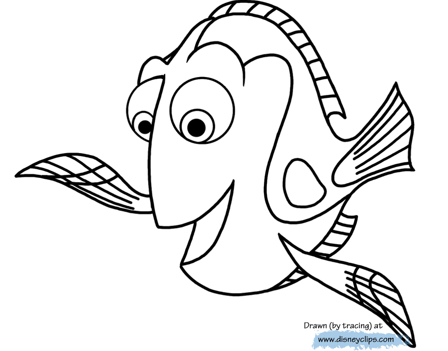 Finding dory coloring pages