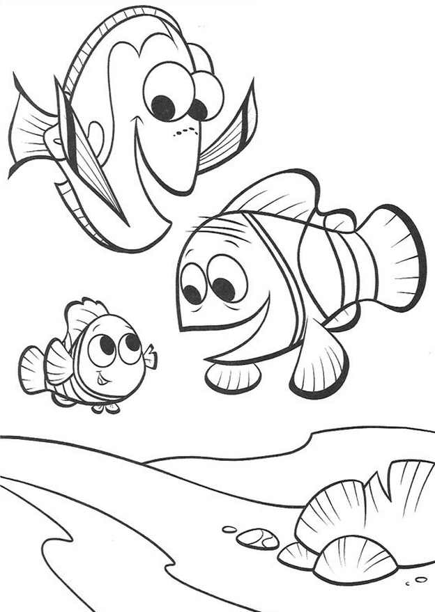 Dory coloring pages