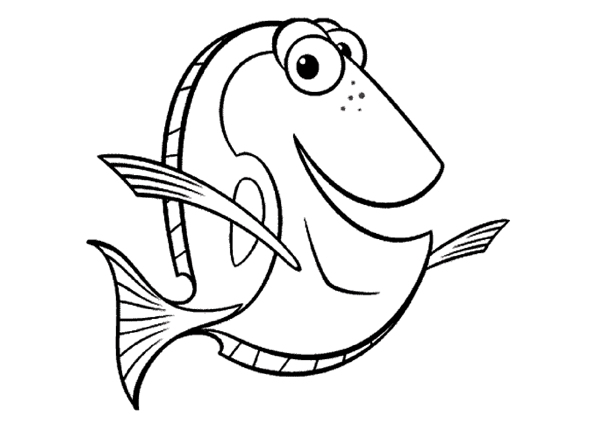 Free finding dory drawing to print and color