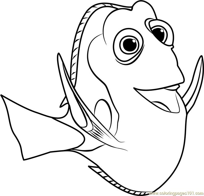 Finding dory coloring pages for your children