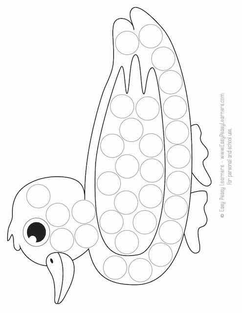 Free spring animals do a dot printables