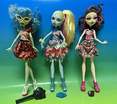 Monster high doll dot dead gorgeous pack draculaura abbey ghoulia