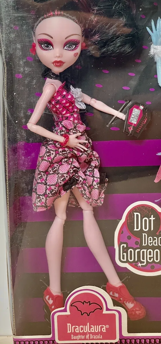 Monster high dot dead gorgeous pack draculaura abbey ghoulia new in box