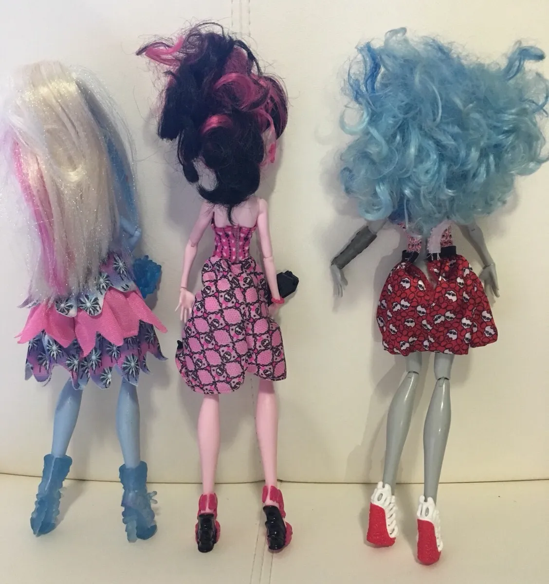 Monster high doll exclusive dot dead gorgeous pack draculaura abbey ghoulia