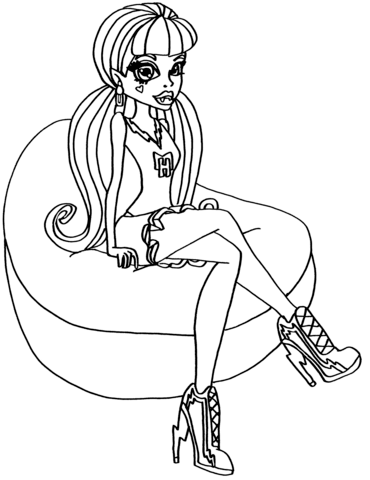 Draculaura coloring pages free coloring pages
