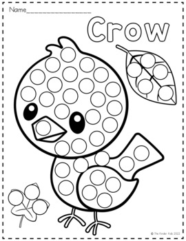 Fall dot markers coloring pages by the kinder kids tpt