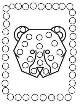 Camping dot markers coloring pages printable dot markers sheets pdf