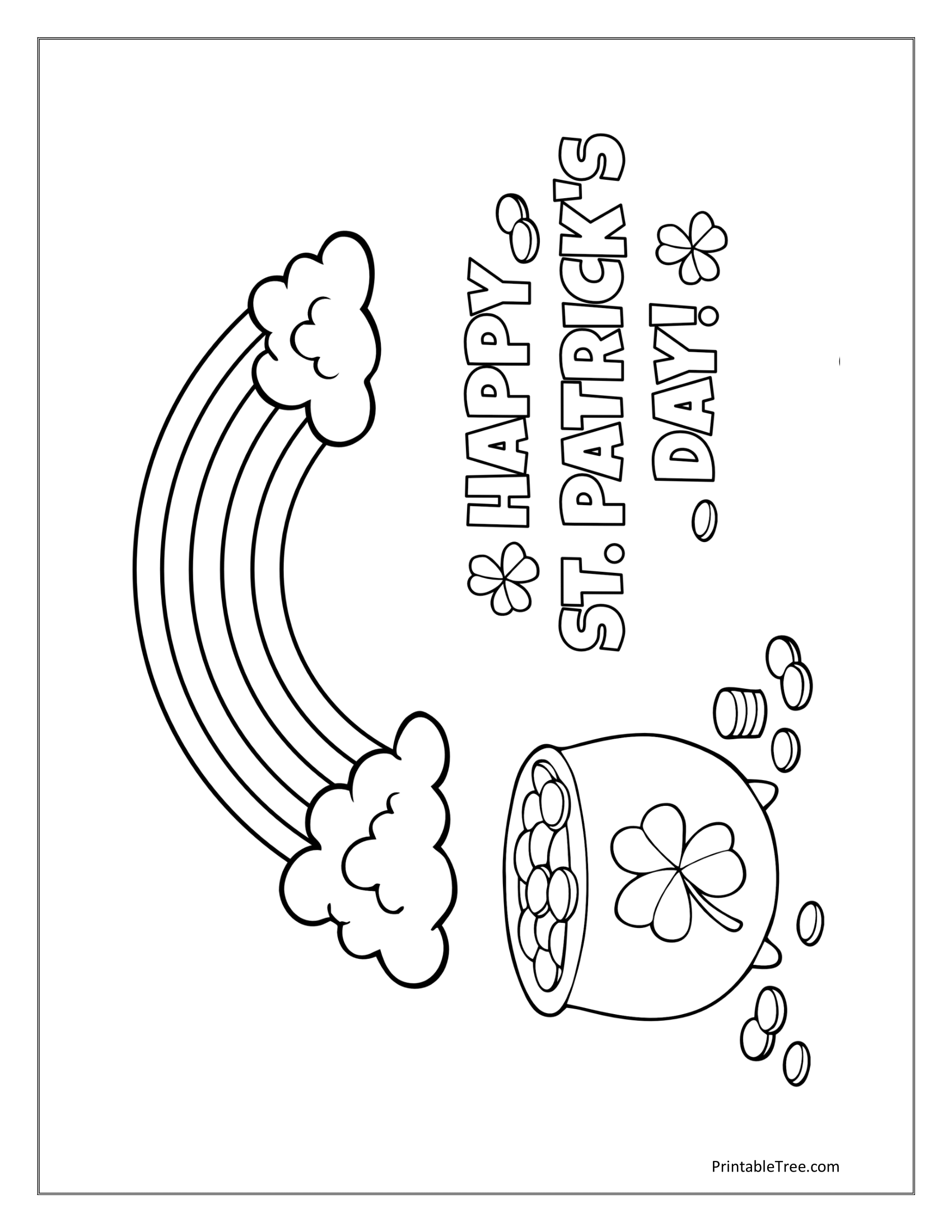 Free printable rainbow coloring pages pdf for kids adults