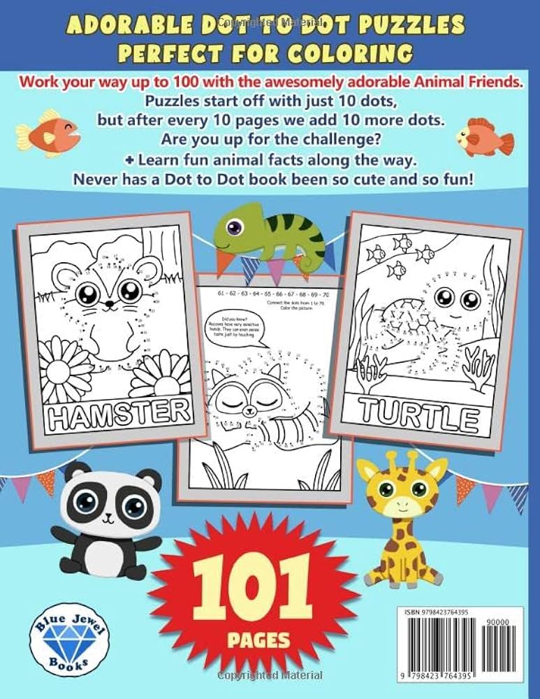 Dot to dot coloring book dot to dots to connect and color for kids ages