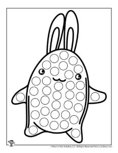 Kawaii dot coloring pages woo jr kids activities childrens publishing