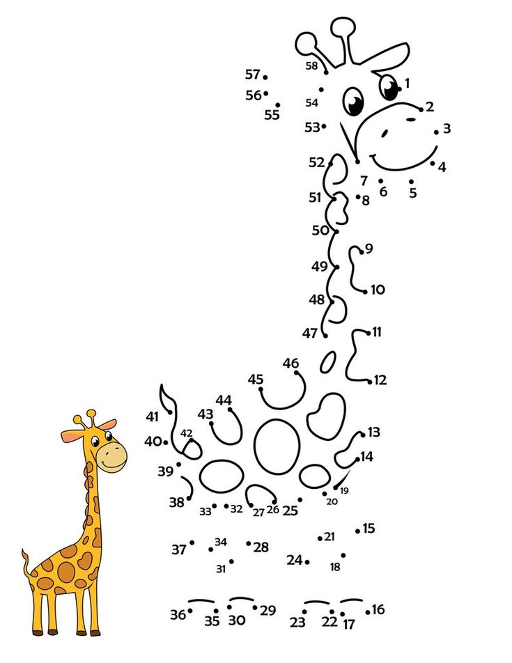 Printable dot to dot animal safari coloring pages dot to dot activities for kids