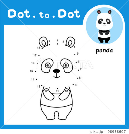 Dot to dot educational game and coloring book