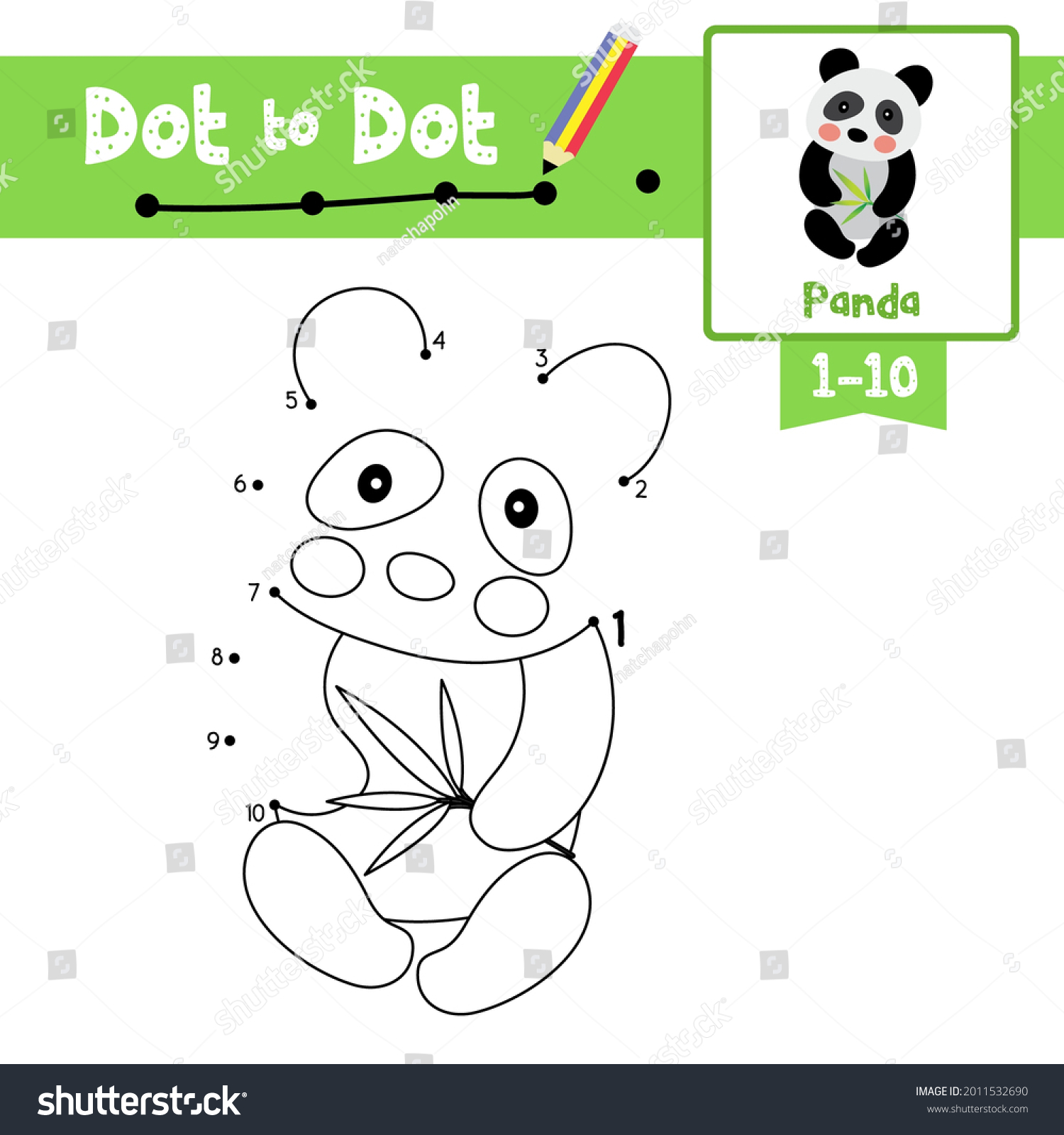 Dot dot educational game coloring book stock vector royalty free