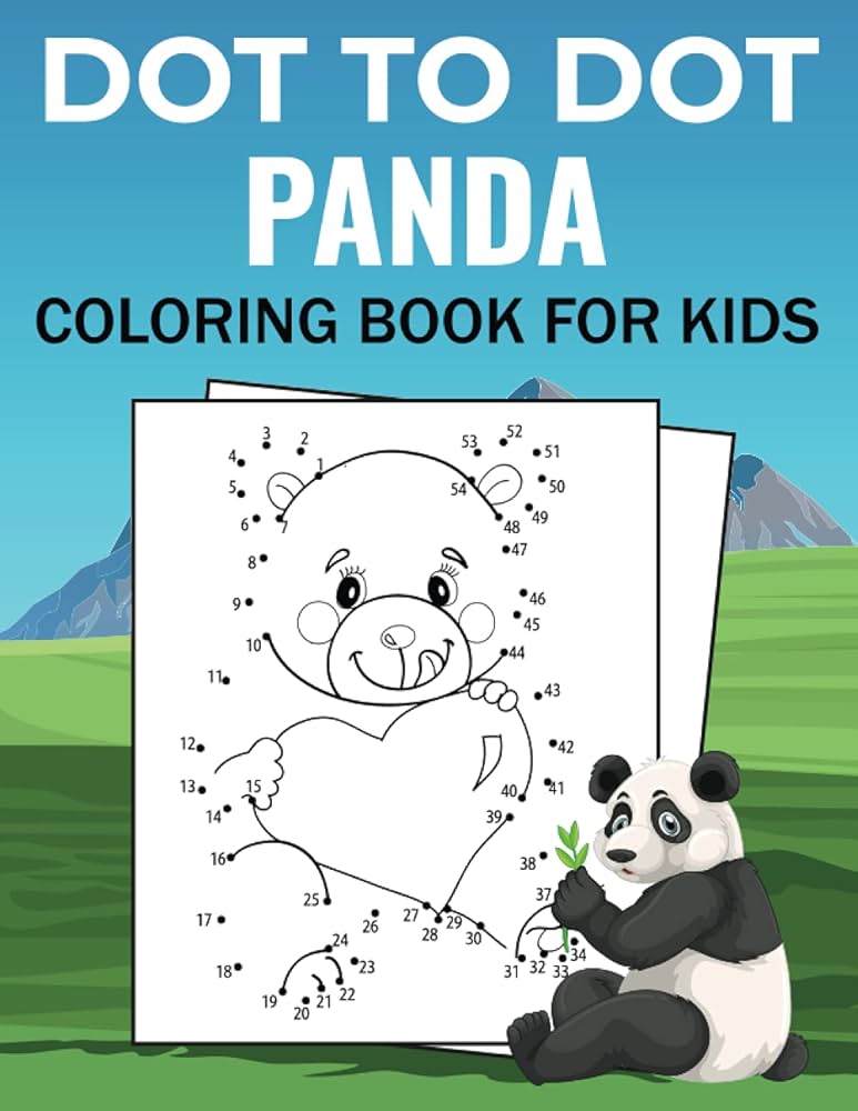 Dot to dot panda coloring book for kids dot to dot panda coloring book for kids boys and girls great gift for someone who loves drawing panda spaband publishing books