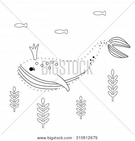 Connect dots whale vector photo free trial bigstock