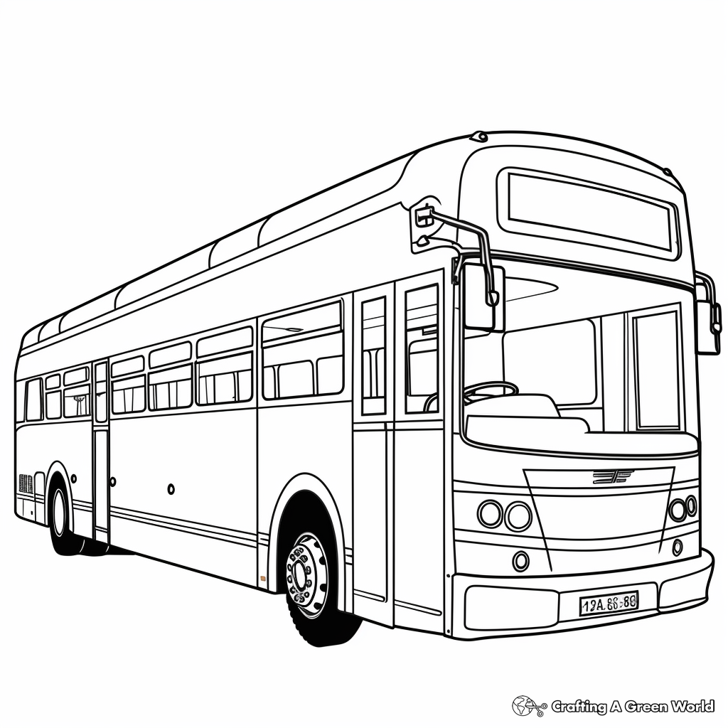 Bus coloring pages