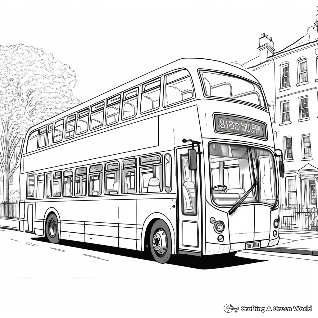 Bus coloring pages