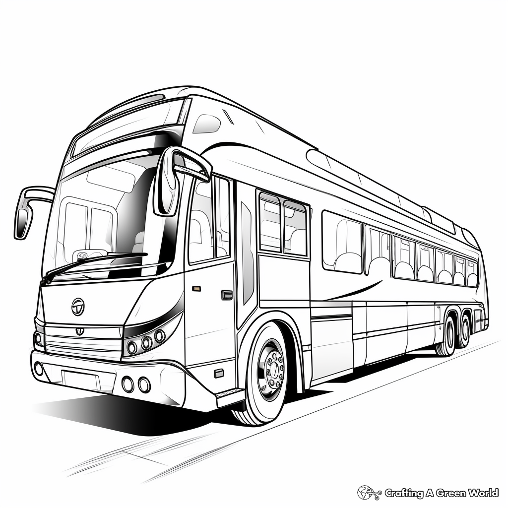 Bus coloring pages