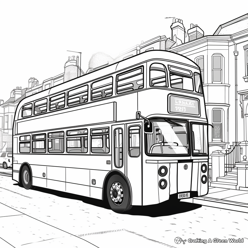 Bus coloring pages