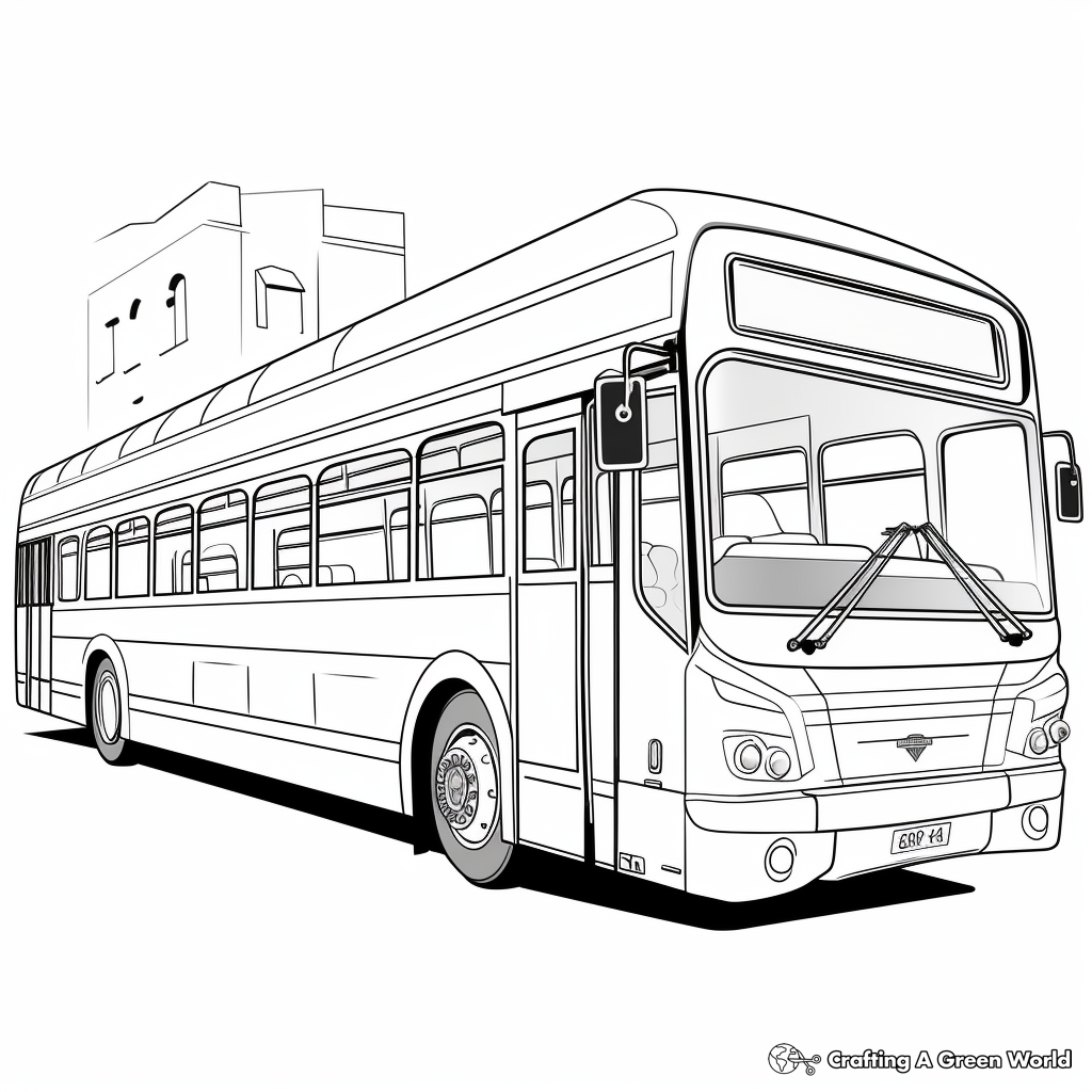 Bus coloring pages