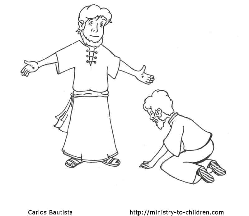 Doubting thomas coloring page easy print pdf ministry