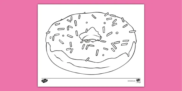 Free donut loring sheet teacher made