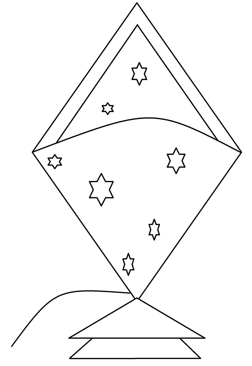 Free printable kite coloring pages for kids