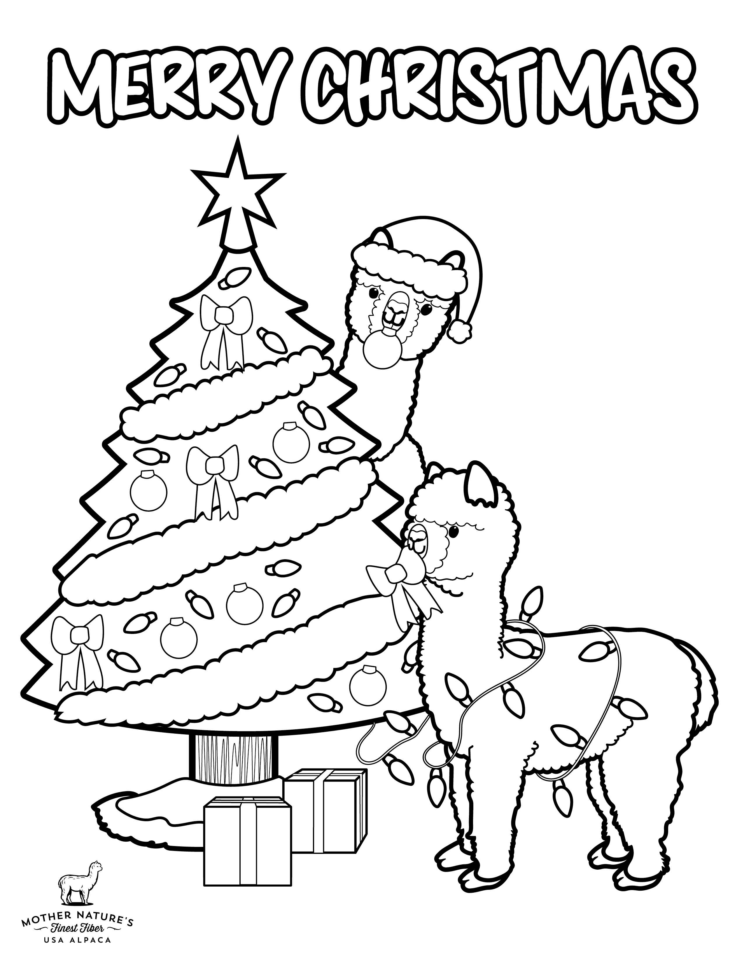 New downloadable content christmas coloring page