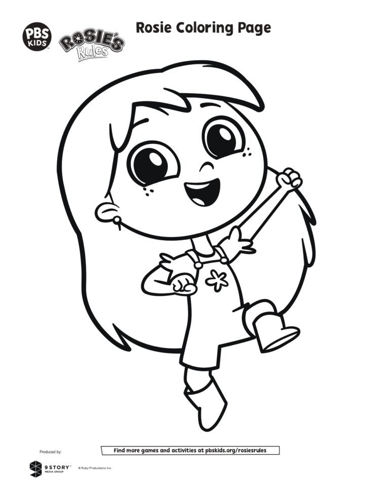Rosie coloring page kids coloring pages kids for parents