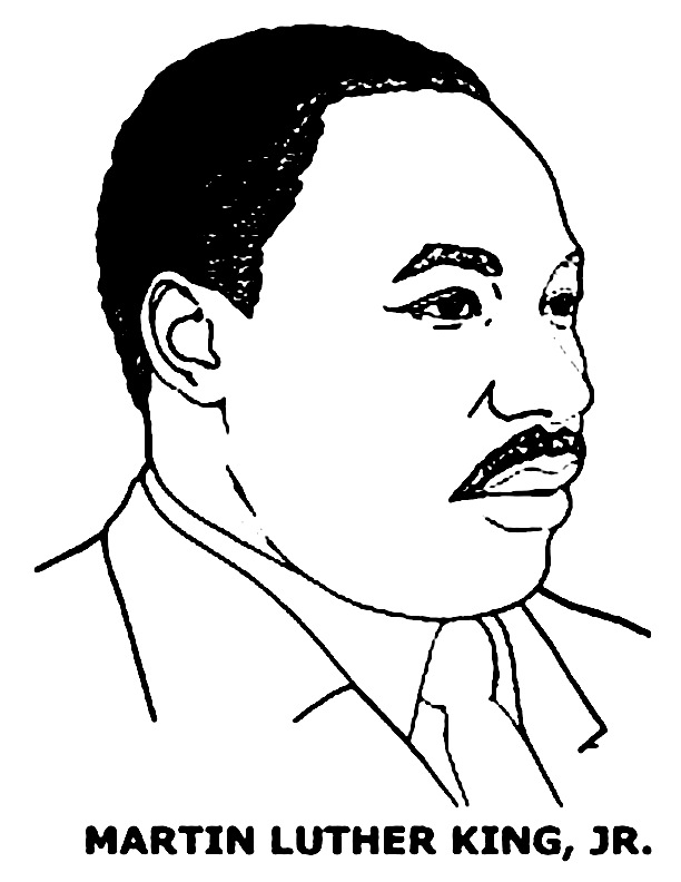 Martin luther king jr coloring pages and worksheets