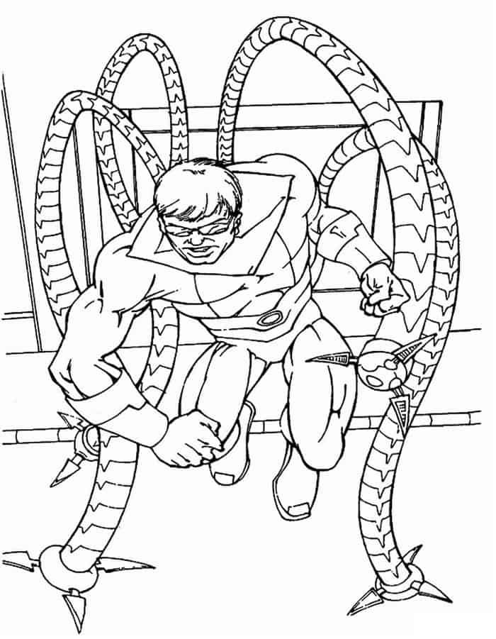 Dr octopus coloring pages homem aranha desenho lego do homem aranha pãginas para colorir