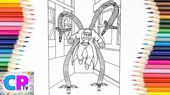 Dr octopus coloring pages