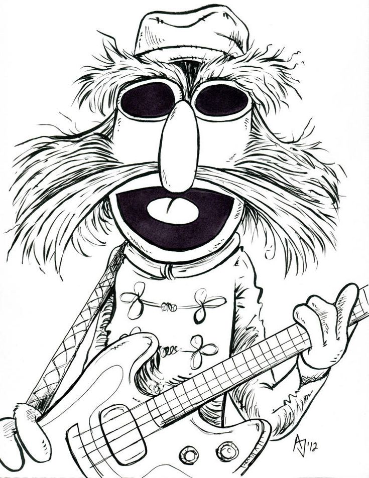 Electric mayhem floyd pepper by atlantajones on deviantart cartoon coloring pages disney fan art disney coloring pages