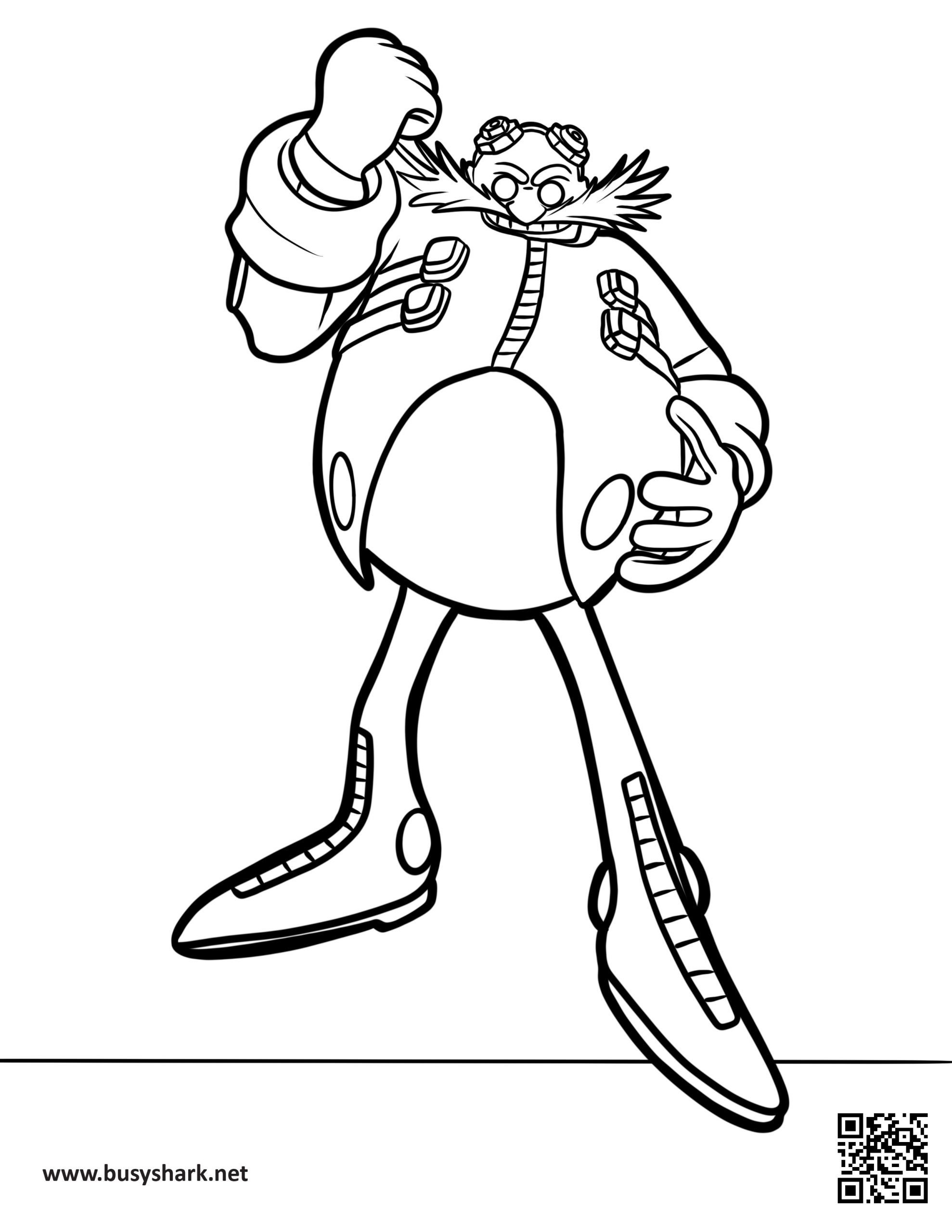 Doctor eggman coloring page