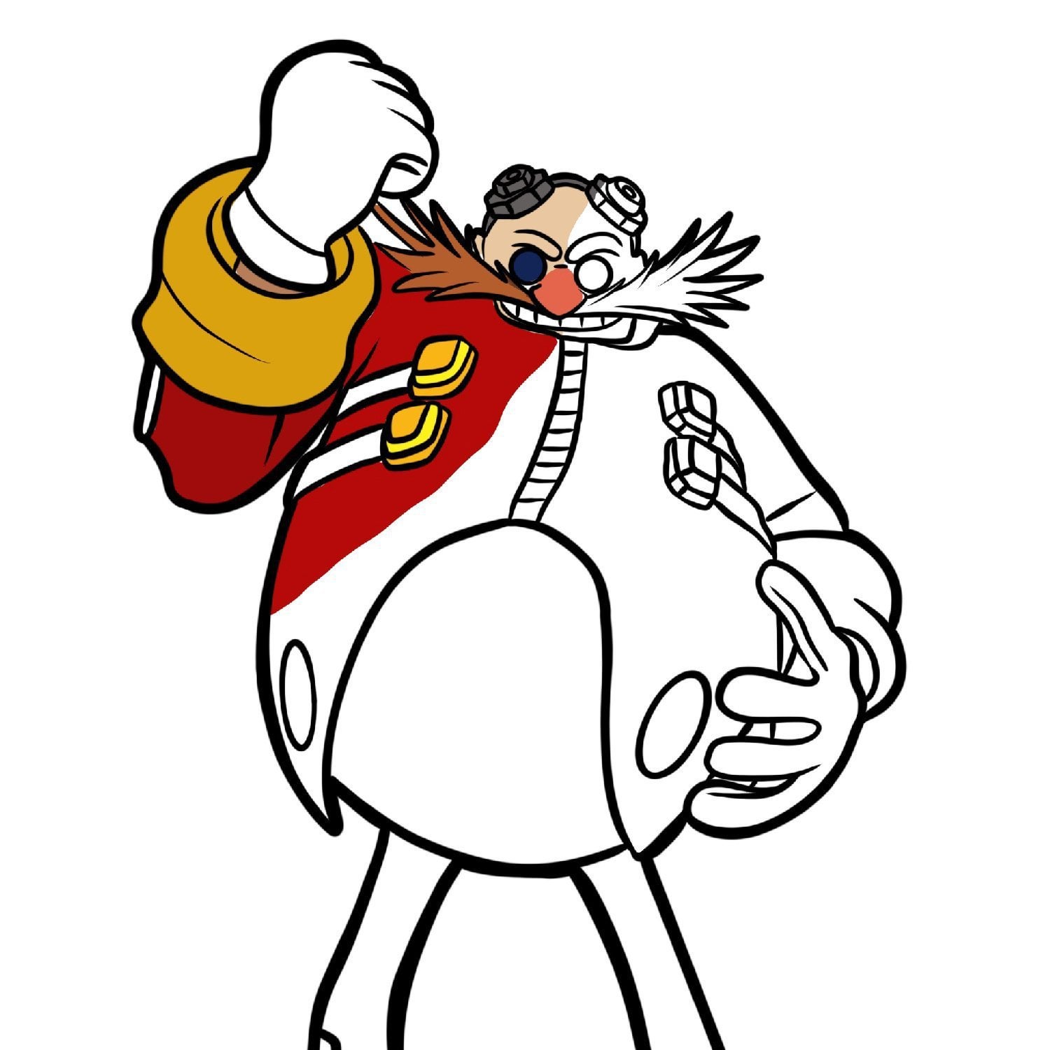 Doctor eggman coloring page free printable rfreecoloringforkids