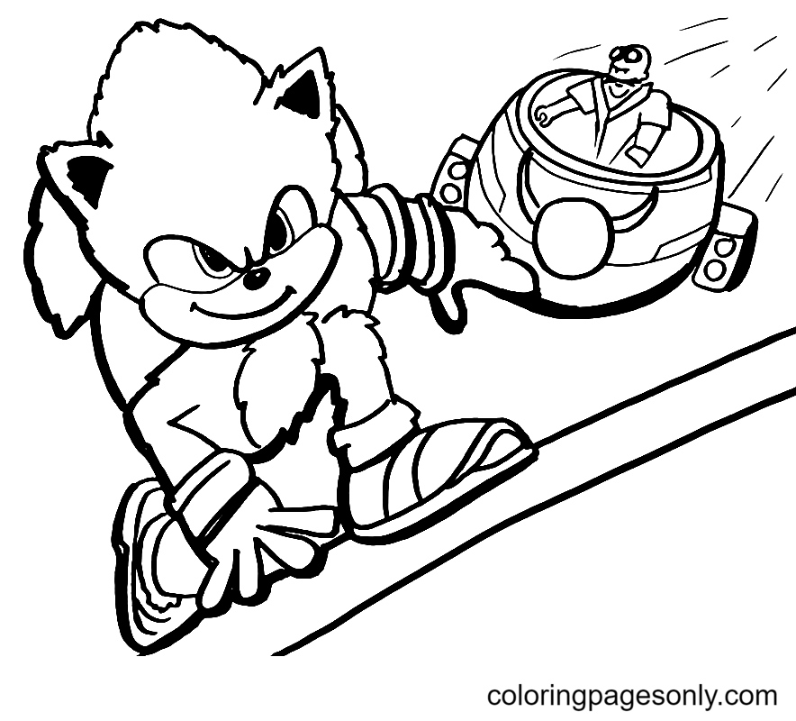 Sonic the hedgehog coloring pages printable for free download