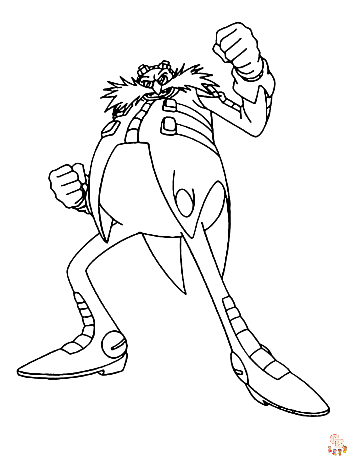 Printable doctor eggman coloring pages free for kids and adults