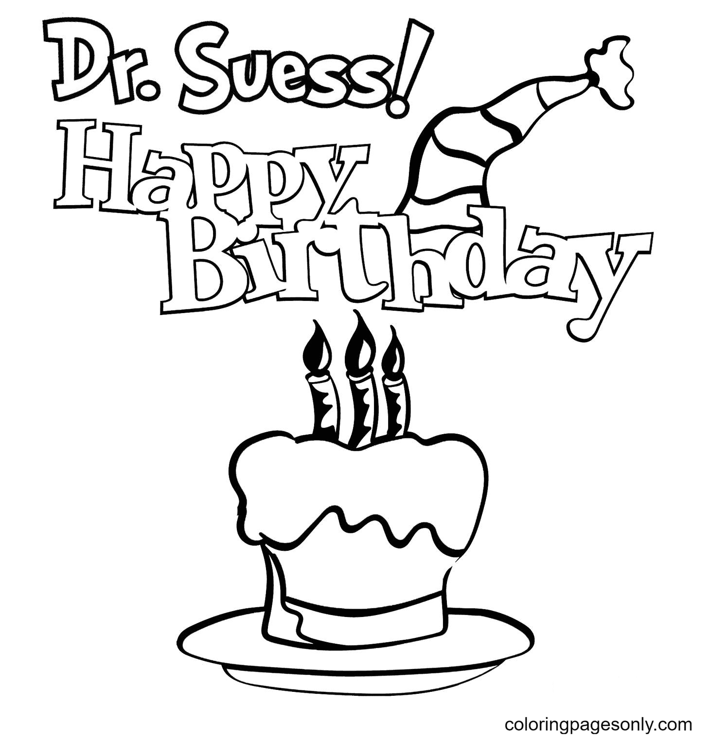 Dr seuss coloring pages printable for free download