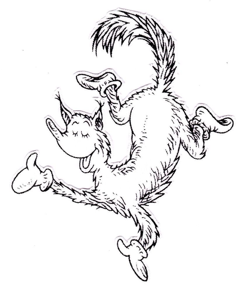 Dr seuss coloring pages fox in socks