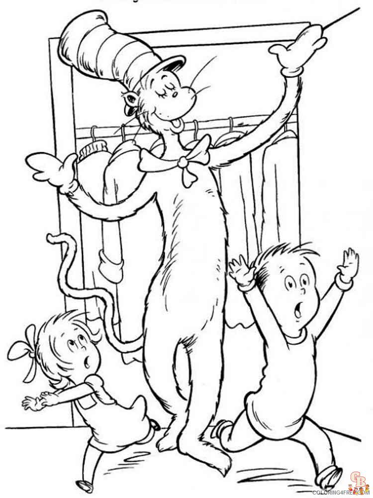 Free printable dr seuss coloring pages for kids