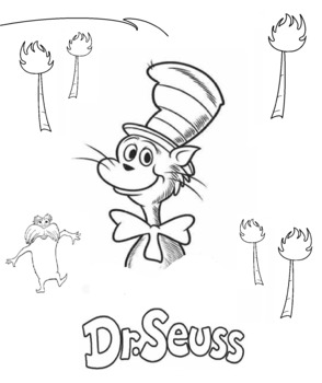 Dr seuss coloring sheet by artsy education tools and fun activities