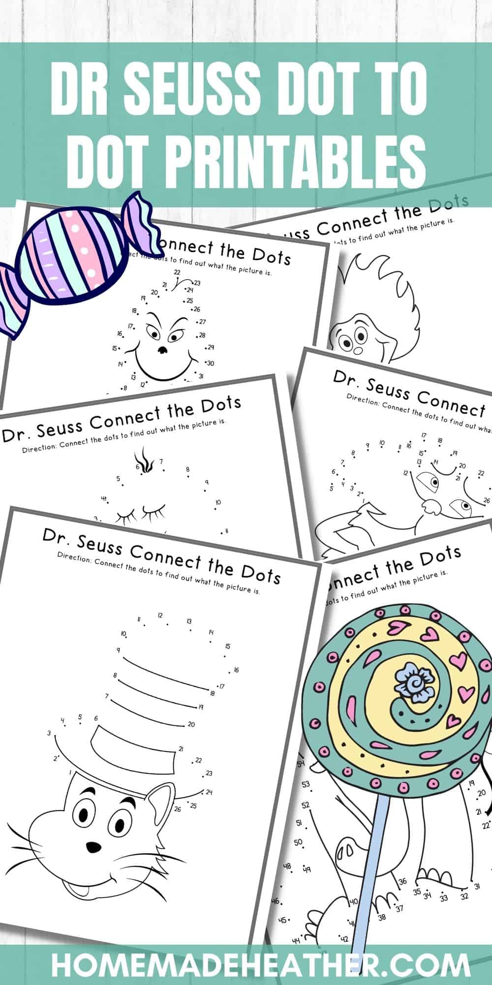 Dr seuss dot to dot printables homemade heather